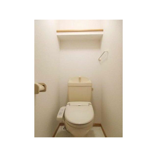落ち着いた色調のトイレです