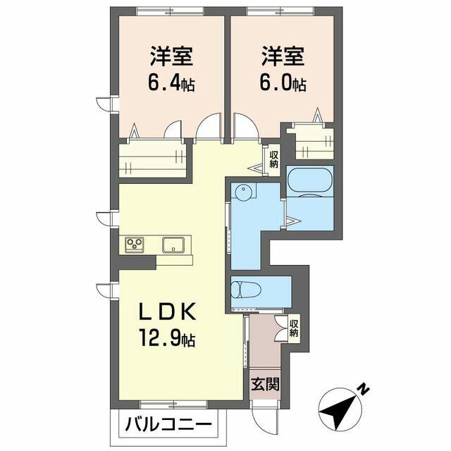 アザレア　ＩＩ ００１０２ 2LDKの画像