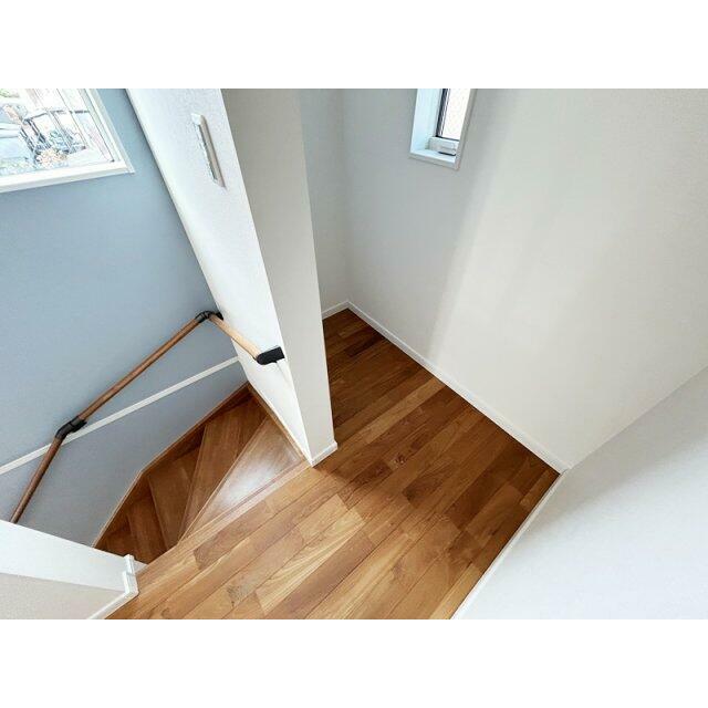 2階階段前収納は、将来的にトイレを設置可能な構造です