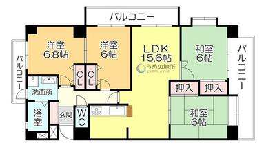 家族それぞれ個室を持つも良し、部屋を用途で分けるも良し