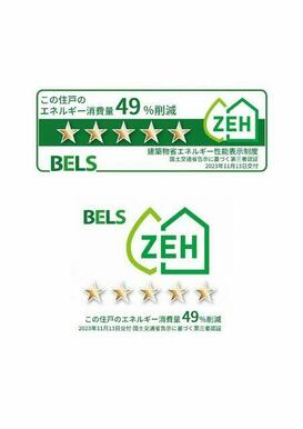 ＢＥＬＳ（建築物省エネルギー性能表示制度）によるＺＥＨ－Ｍ評価取得物件。