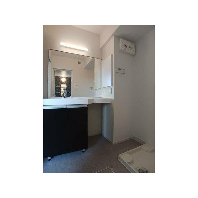 スペースが確保できる洗面所です