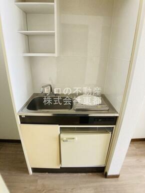 一人暮らしに、あると便利なミニ冷蔵庫設置済み！