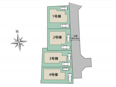 日野市日野台2丁目4棟 区画図