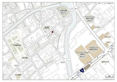 現地周辺案内図