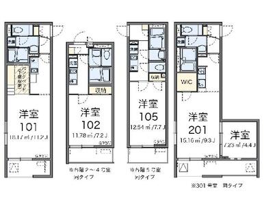 代表的な間取のため実際の間取とは異なる場合があります