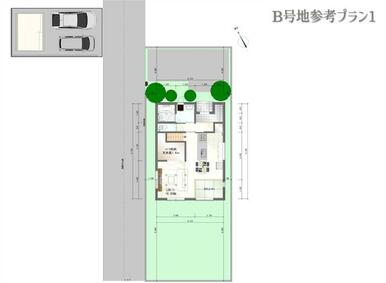 ◇参考プラン（間取り・プラン変更可）　□３台駐車可能（車種による）