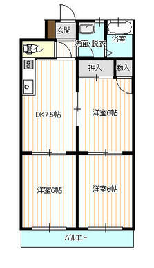 306号室は反転タイプです
