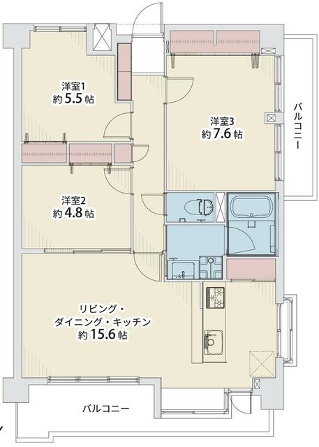 物件画像 リバティ西大橋 1005 3LDK