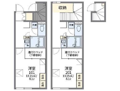 代表的な間取のため実際の間取とは異なる場合があります