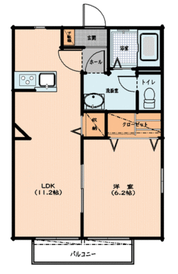 １階角部屋１ＬＤＫ