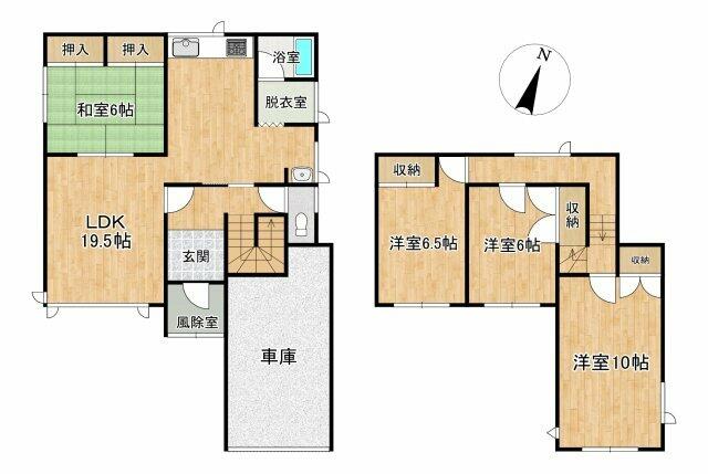 札幌市豊平区 月寒東二条４丁目 (月寒中央駅) 2階建 4LDKの写真
