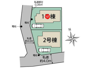 ひばりヶ丘住吉町2棟 区画図