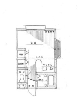 反転タイプです。北、西向きの角部屋です。