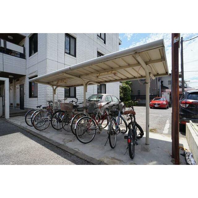入居者専用の駐輪場を設けてあります！