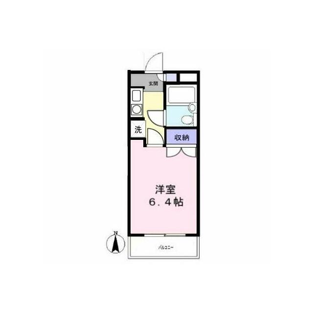 １Kタイプのお部屋です。
