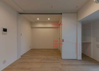 LDKに収納を追加致します（年内完工予定）