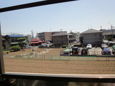 のどかな田園風景が見えます