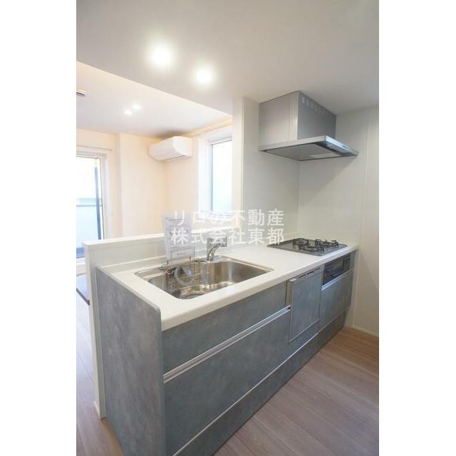 作業スペース広々♪システムキッチン♪