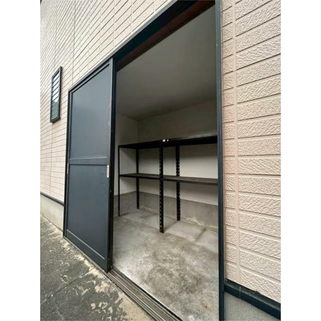 外部収納スペースがあります