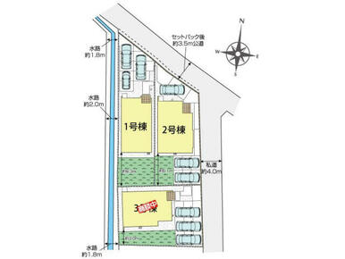 岡山市東区広谷2期3棟 区画図