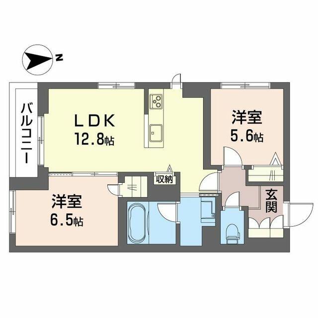 ヴォーラ三郷中央 ００２０１ 2LDKの画像