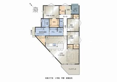 １号地　間取り図