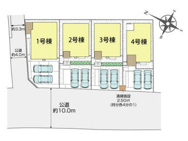 川口市安行領家4期4棟 区画図
