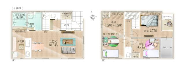 物件画像 福岡市早良区 南庄３丁目 (室見駅) 2階建 3LDK