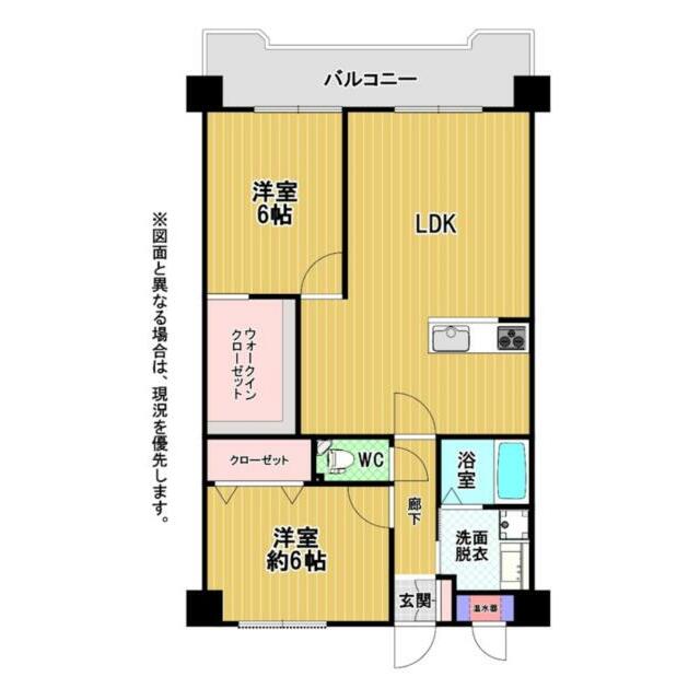 ウォークインクローゼット付きで安心の収納力です