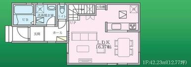 １号棟　１階間取り図面