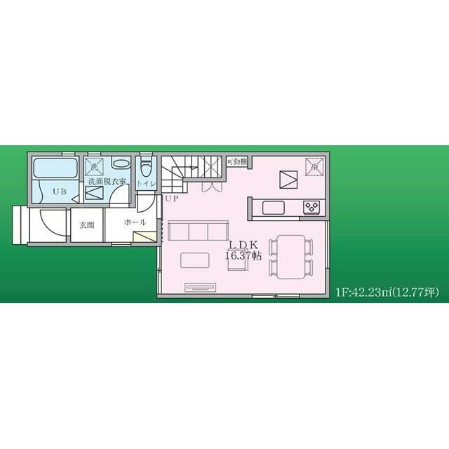１号棟　１階間取り図面