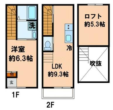 ロフト約５帖有！！