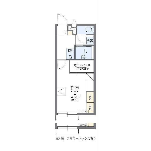 代表的な間取のため実際の間取とは異なる場合があります