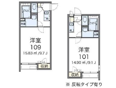 代表的な間取のため実際の間取とは異なる場合があります