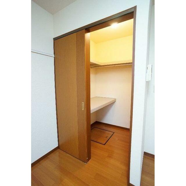 たっぷりとしたウォークインクローゼットです。