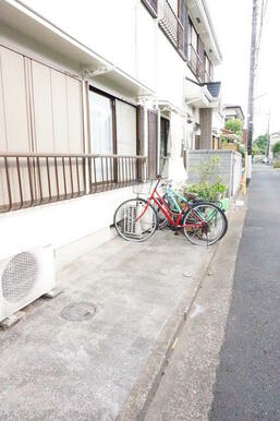 自転車置き場あります☆