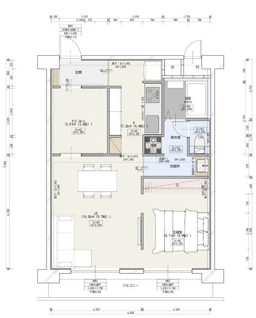 物件画像 皐月マンション那の川 8階 2LDK
