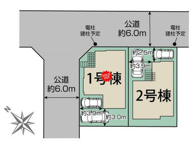 千葉市美浜区磯辺1丁目2棟 区画図