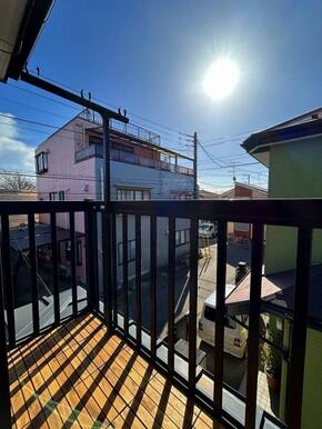 日当たり良好なバルコニー