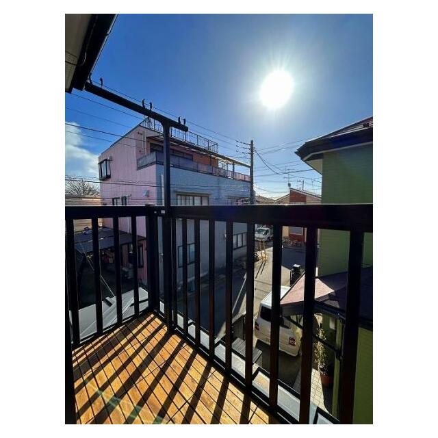 日当たり良好なバルコニー