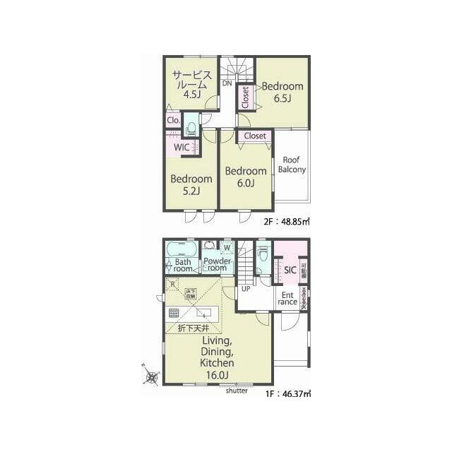 1号棟　間取り図