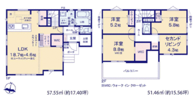 使いやすい４ＬＤＫの間取りです。