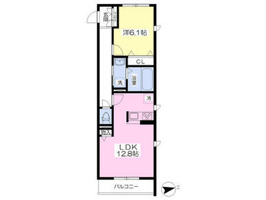 49.08平米　設備充実の１ＬＤＫ！