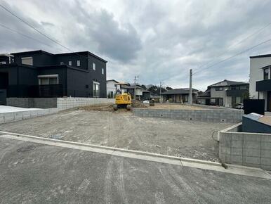 現地建築中の様子です。