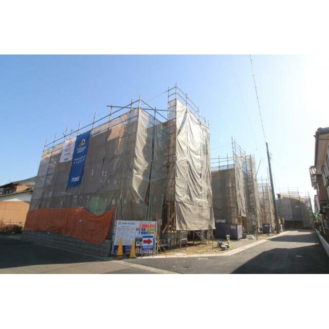 1月18日撮影 上棟後北西から撮影