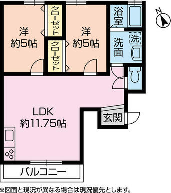 ２ＬＤＫ大型ファミリータイプの物件です♪敷地内駐車場完備！