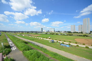 多摩川河川敷