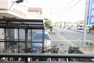 南東向きバルコニーからの景色！
