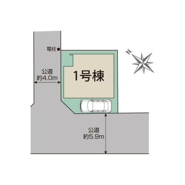 川越市岸町2丁目1棟 区画図
